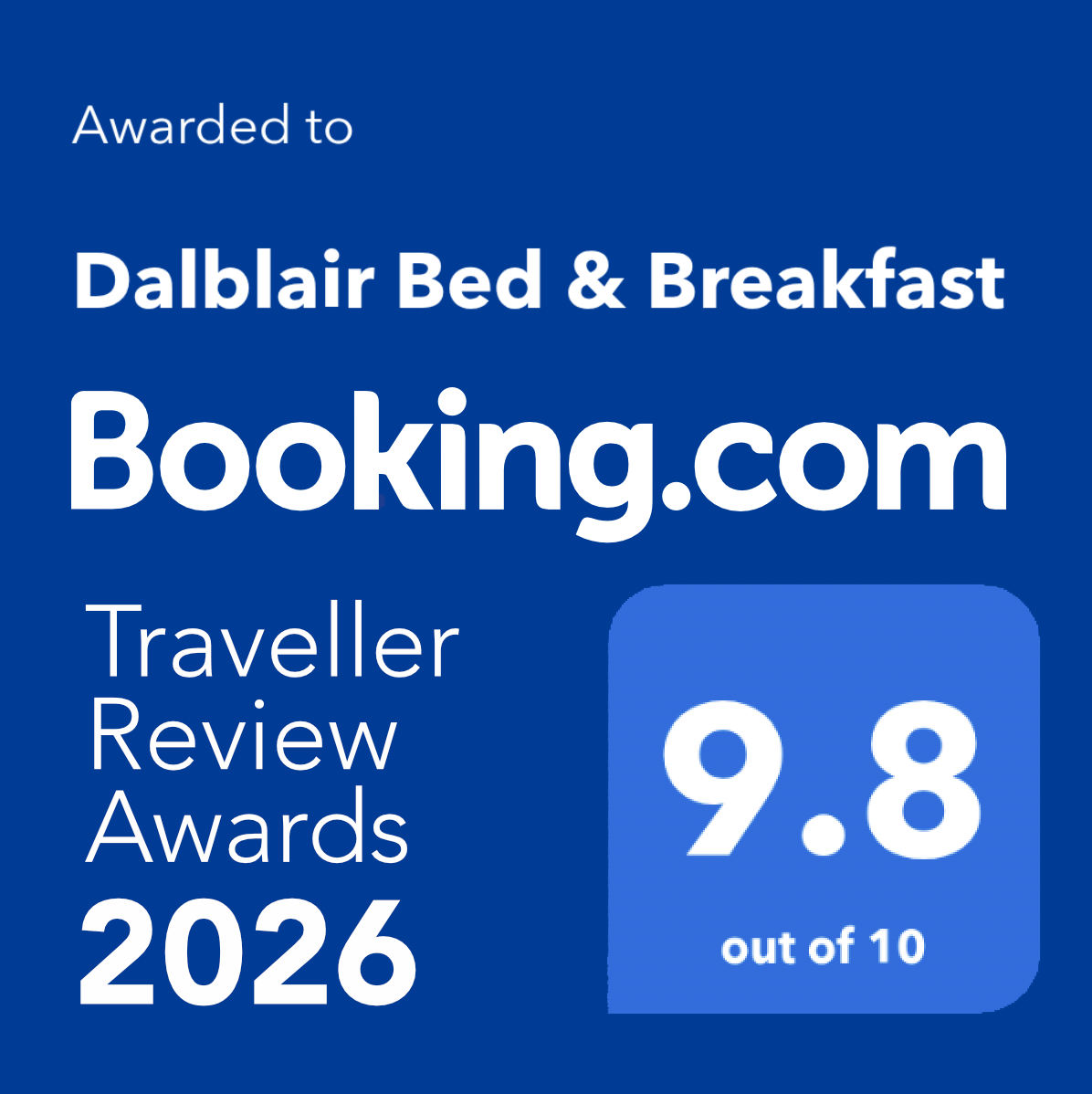 Trip Advisor Excellence Award